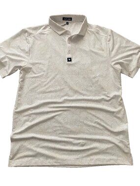 Bad Birdie Golf White Floral Sun Polo NWT